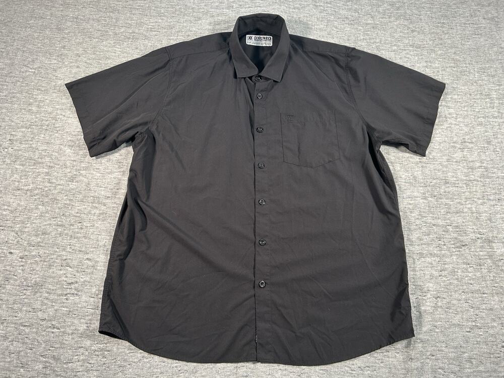 Dixxon Performance Bamboo Series Shirt Mens XXL Black Short Sleeve Lightweight